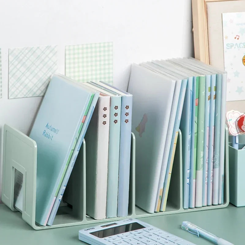 1PC storage divider baffle Desktop fixed book book stand shelf office supplies