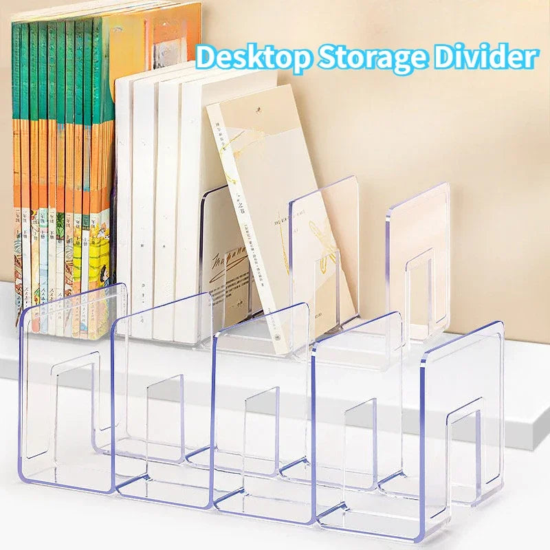 1PC storage divider baffle  Desktop fixed book book stand shelf office supplies